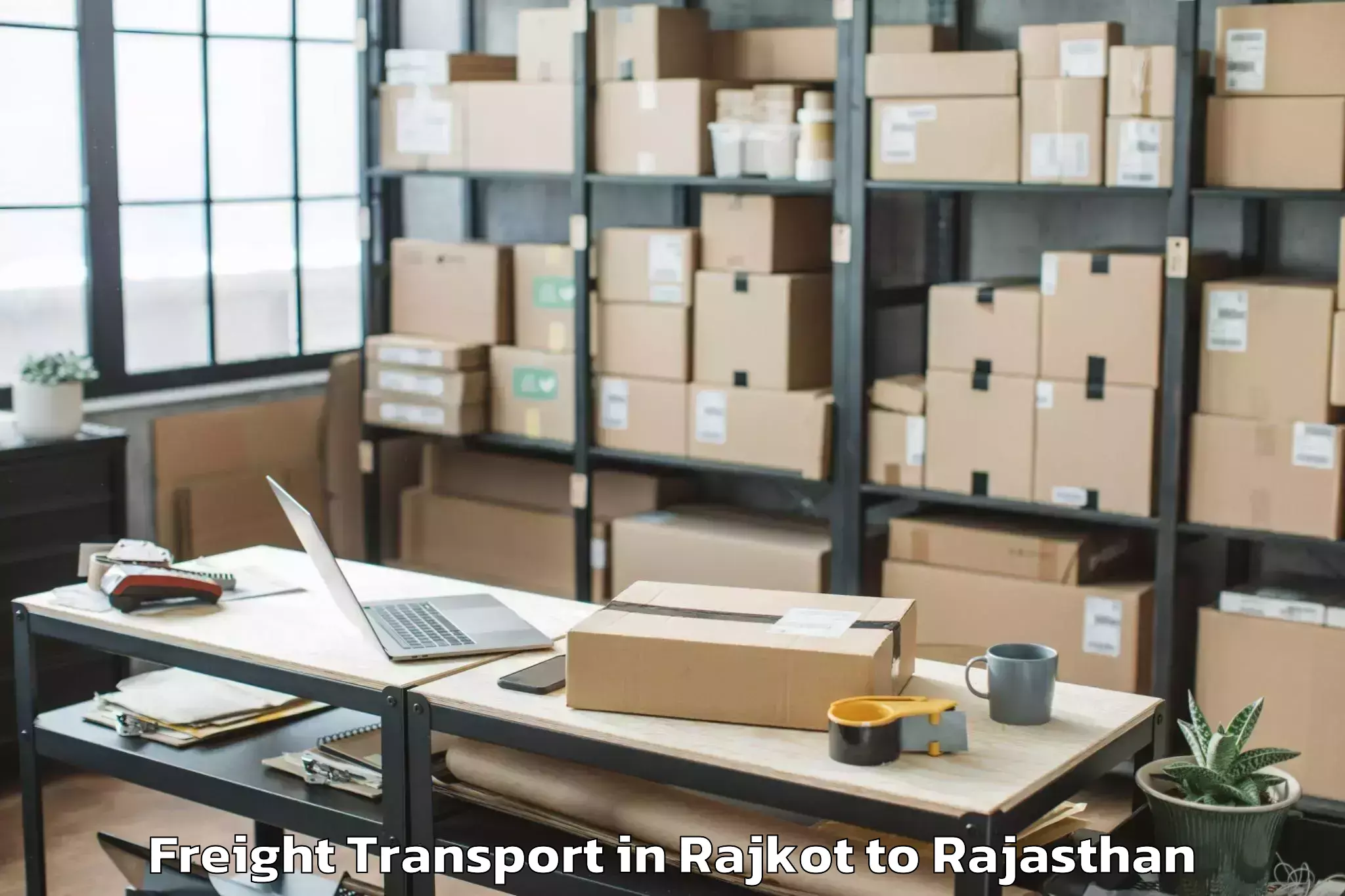 Affordable Rajkot to Gangapur Bhilwara Freight Transport